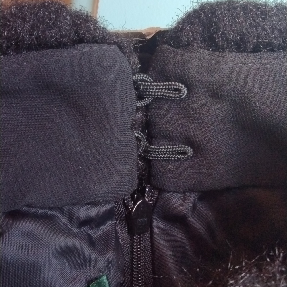 Ralph Lauren black long formal dress with faux fur collar, Vintage size 4 - Picture 7 of 16